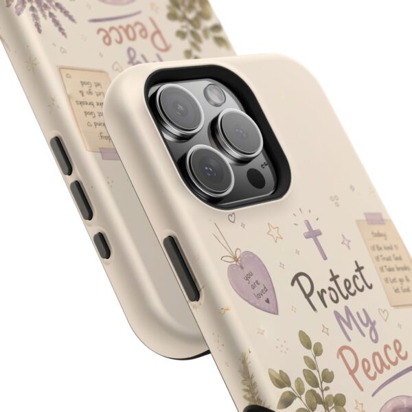 17677596116989977039_2048-1.jpeg Protect My Peace Christian Phone Case | Cozy Faith Cat iPhone Cover | Christian Aesthetic Phone Case | Cute Bible Inspired Gift