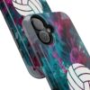 Volleyball Phone Case | Pink Blue Ink Art Sports Cover | Aesthetic Volleyball Player Gift | iPhone Case