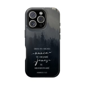 Phone Case — 'Dios Ha Dicho: Nunca Te Dejaré' Christian Forest Protective Case