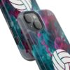 Volleyball Phone Case | Pink Blue Ink Art Sports Cover | Aesthetic Volleyball Player Gift | iPhone Case