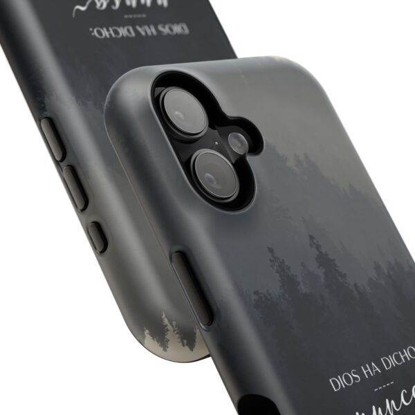 3747528082701450842_2048.jpeg Phone Case — 'Dios Ha Dicho: Nunca Te Dejaré' Christian Forest Protective Case