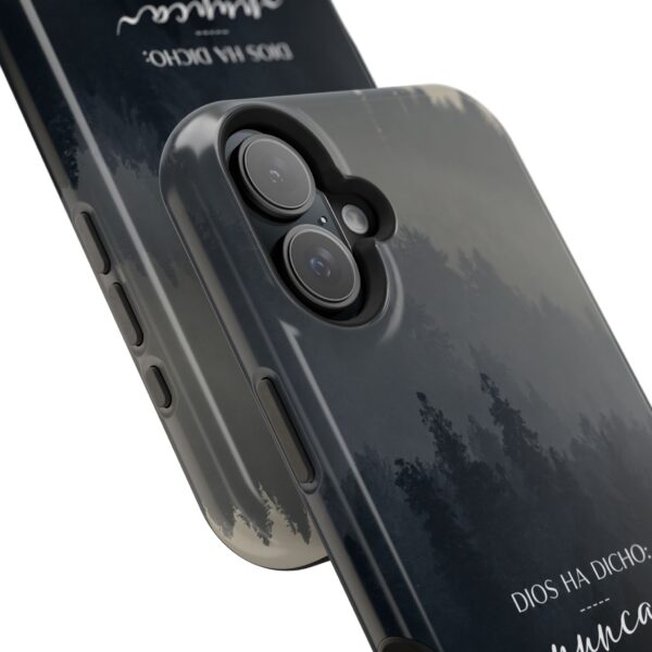 4222429842788971794_2048.jpeg Phone Case — 'Dios Ha Dicho: Nunca Te Dejaré' Christian Forest Protective Case