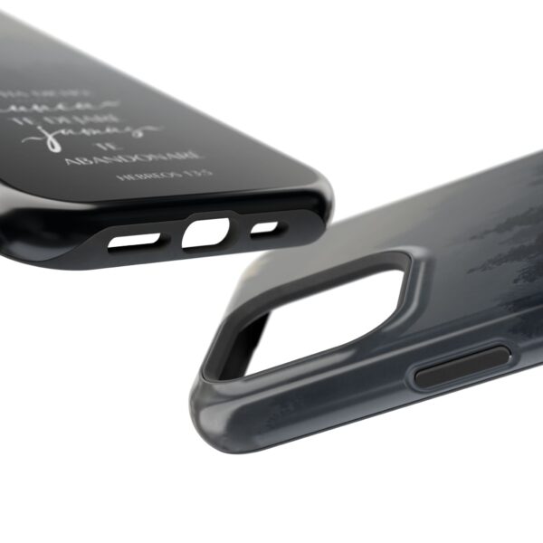 4453010228519525303_2048.jpeg Phone Case — 'Dios Ha Dicho: Nunca Te Dejaré' Christian Forest Protective Case