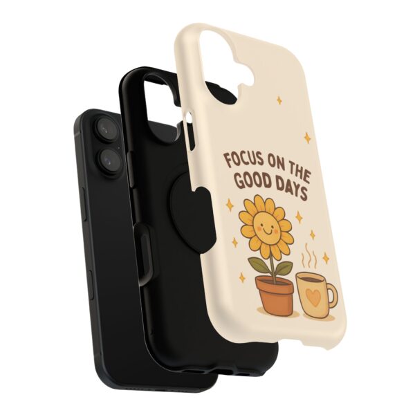 4598252651848251800_2048.jpeg Positive Cozy Vibes Tough Phone Case — “Focus on the Good Days” Sunflower Design