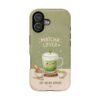 Matcha Lover Tough Phone Case – 'Sip. Relax. Repeat.' Cute Green Tea Protective Case