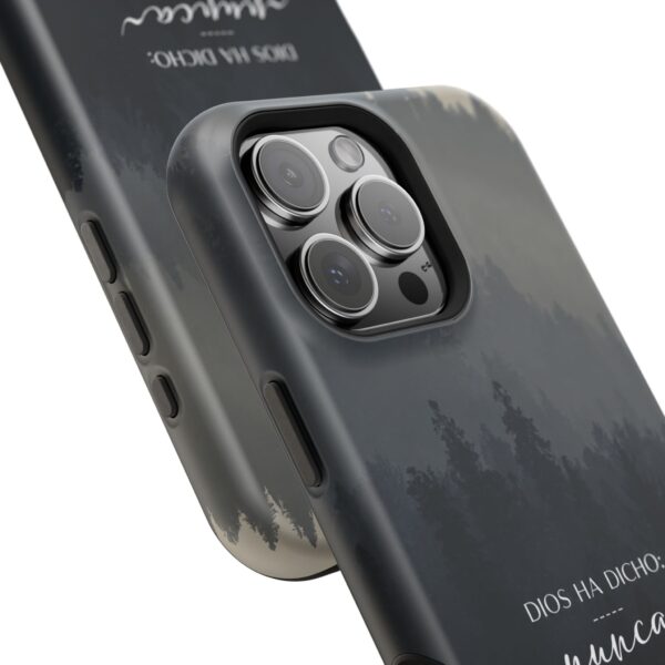 5142678178076835682_2048.jpeg Phone Case — 'Dios Ha Dicho: Nunca Te Dejaré' Christian Forest Protective Case