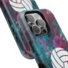 Volleyball Phone Case | Pink Blue Ink Art Sports Cover | Aesthetic Volleyball Player Gift | iPhone Case