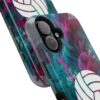 Volleyball Phone Case | Pink Blue Ink Art Sports Cover | Aesthetic Volleyball Player Gift | iPhone Case