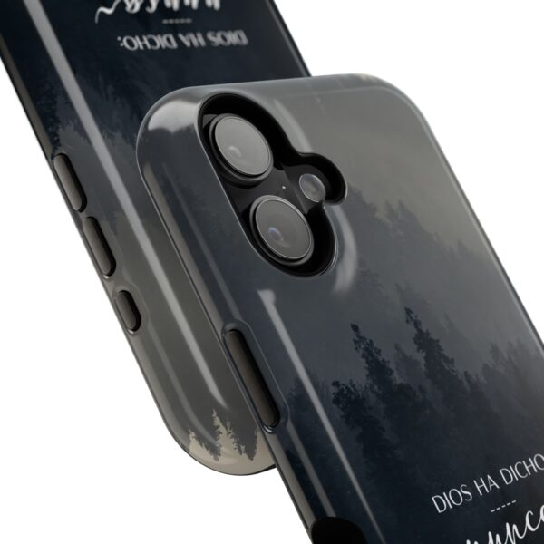 5812165790616119273_2048.jpeg Phone Case — 'Dios Ha Dicho: Nunca Te Dejaré' Christian Forest Protective Case