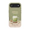 Matcha Lover Tough Phone Case – 'Sip. Relax. Repeat.' Cute Green Tea Protective Case