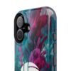 Volleyball Phone Case | Pink Blue Ink Art Sports Cover | Aesthetic Volleyball Player Gift | iPhone Case