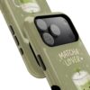 Matcha Lover Tough Phone Case – 'Sip. Relax. Repeat.' Cute Green Tea Protective Case
