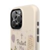 6175001802057557607_2048-1.jpeg Protect My Peace Christian Phone Case | Cozy Faith Cat iPhone Cover | Christian Aesthetic Phone Case | Cute Bible Inspired Gift