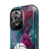 Volleyball Phone Case | Pink Blue Ink Art Sports Cover | Aesthetic Volleyball Player Gift | iPhone Case