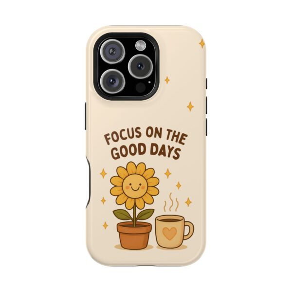 6865354298025735963_2048.jpeg Positive Cozy Vibes Tough Phone Case — “Focus on the Good Days” Sunflower Design