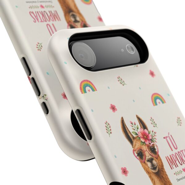 Cute Llama Phone Case | Inspirational Spanish Quote Cover | Kawaii Animal Aesthetic iPhone Case | Positive Affirmation Gift