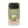 Matcha Lover Tough Phone Case – 'Sip. Relax. Repeat.' Cute Green Tea Protective Case