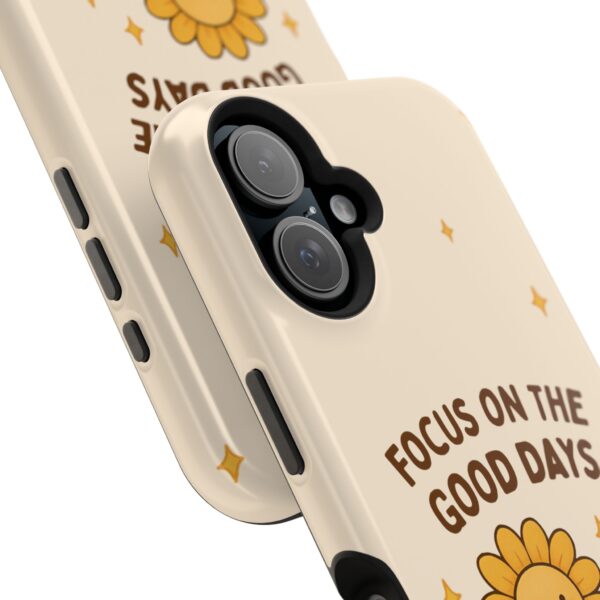 7585860146226463422_2048.jpeg Positive Cozy Vibes Tough Phone Case — “Focus on the Good Days” Sunflower Design