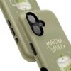 Matcha Lover Tough Phone Case – 'Sip. Relax. Repeat.' Cute Green Tea Protective Case