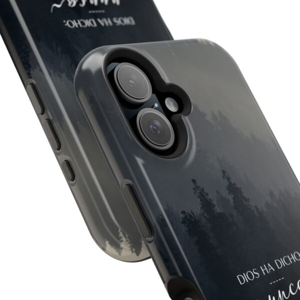 7887888368522648341_2048.jpeg Phone Case — 'Dios Ha Dicho: Nunca Te Dejaré' Christian Forest Protective Case