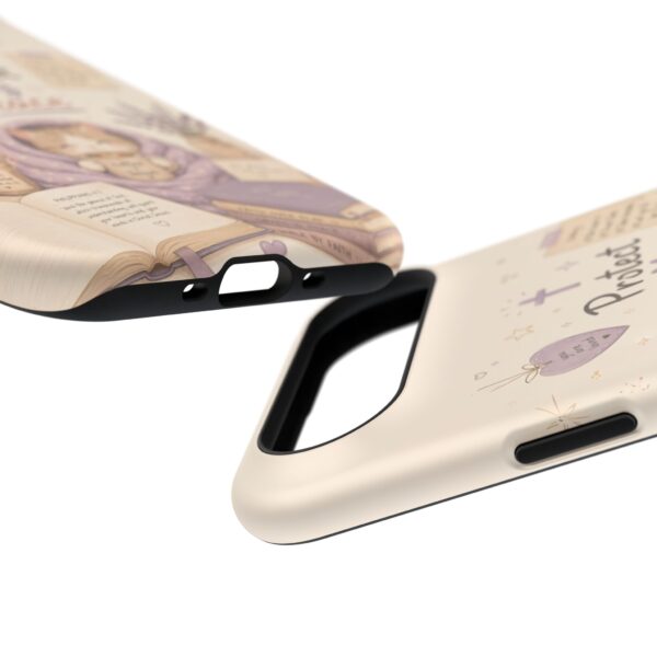 8002838719122227892_2048-1.jpeg Protect My Peace Christian Phone Case | Cozy Faith Cat iPhone Cover | Christian Aesthetic Phone Case | Cute Bible Inspired Gift