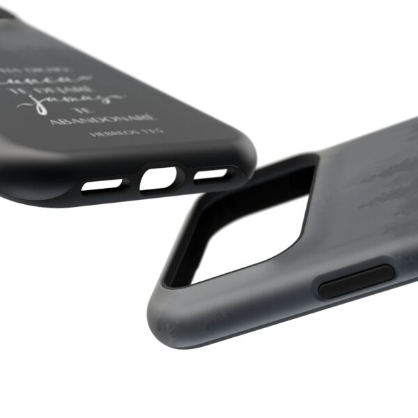 8071592997626175006_2048.jpeg Phone Case — 'Dios Ha Dicho: Nunca Te Dejaré' Christian Forest Protective Case