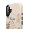 8096783658942828609_2048-1.jpeg Protect My Peace Christian Phone Case | Cozy Faith Cat iPhone Cover | Christian Aesthetic Phone Case | Cute Bible Inspired Gift