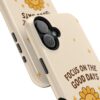 8372104771376635101_2048.jpeg Positive Cozy Vibes Tough Phone Case — “Focus on the Good Days” Sunflower Design