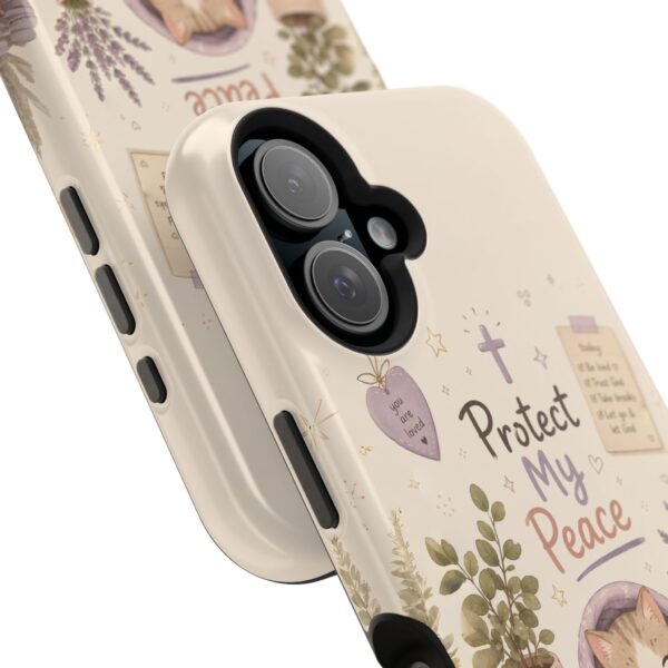 8380571649269822773_2048-1.jpeg Protect My Peace Christian Phone Case | Cozy Faith Cat iPhone Cover | Christian Aesthetic Phone Case | Cute Bible Inspired Gift