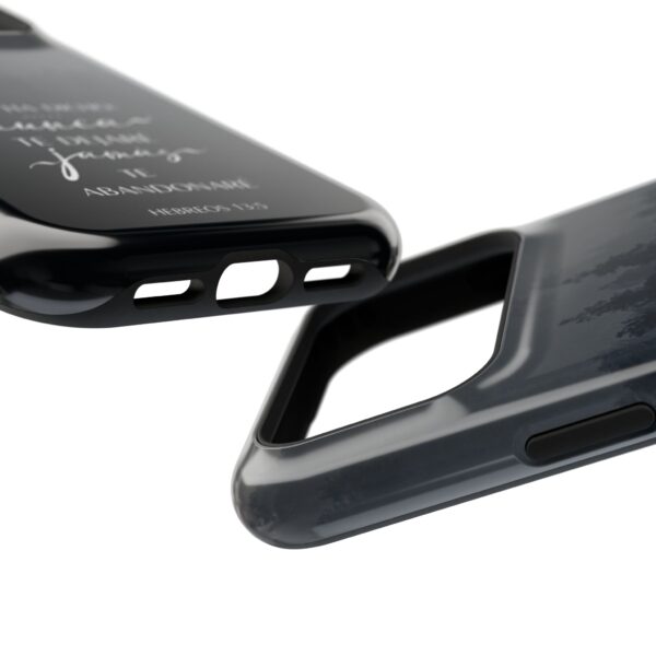 8770674268636811586_2048.jpeg Phone Case — 'Dios Ha Dicho: Nunca Te Dejaré' Christian Forest Protective Case