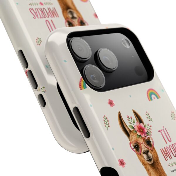 Cute Llama Phone Case | Inspirational Spanish Quote Cover | Kawaii Animal Aesthetic iPhone Case | Positive Affirmation Gift