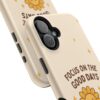 9047011213664299039_2048.jpeg Positive Cozy Vibes Tough Phone Case — “Focus on the Good Days” Sunflower Design