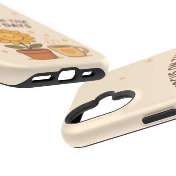 9402563277694102465_2048.jpeg Positive Cozy Vibes Tough Phone Case — “Focus on the Good Days” Sunflower Design