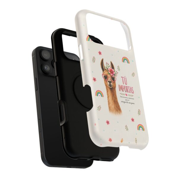 Cute Llama Phone Case | Inspirational Spanish Quote Cover | Kawaii Animal Aesthetic iPhone Case | Positive Affirmation Gift